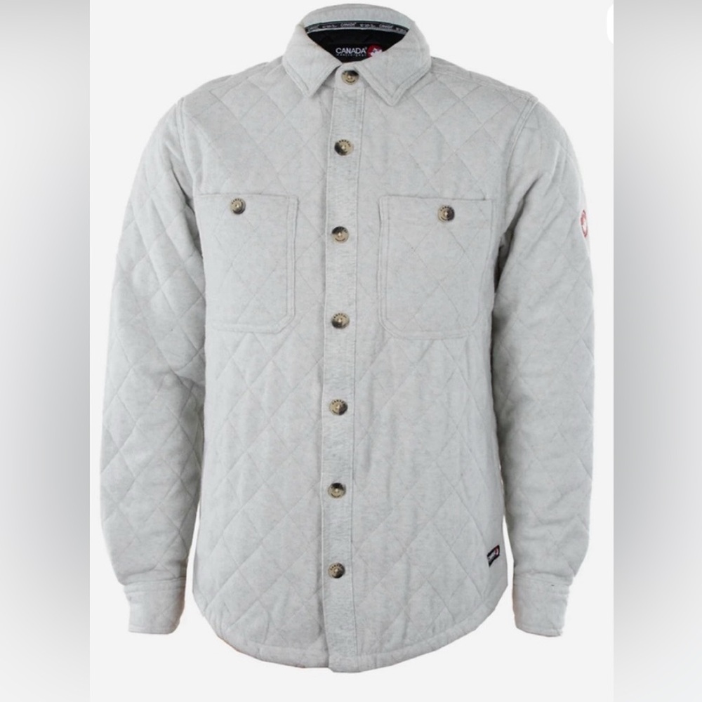 Canada Weather Gear 
Woolverton Fleece Charcoal Quilted Jacket